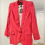 Smythe Long Shawl Collar Blazer Size 6 Red Photo 1