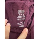 Aerie  Plum Long Sleeve Open Back Tee Photo 4