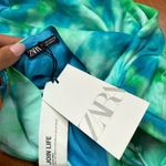 ZARA  Blue and green tie dye bodysuit  Photo 3