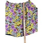 Anthropologie Leifnotes Petunia Pull-On Floral Flounce Mini Skirt Sz 0 pockets Photo 3