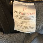 Style & Co Women Jeans 18 Blue Boot Leg Dark Wash Cowgirl Western Denim Comfy Photo 7