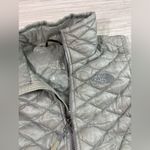 The North Face  SMALL ✨ Women's Silver Quilted Vest zip up with pockets GUC Photo 1