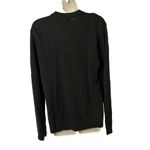 Basic Editions Black Beaded Cardigan Sweater Large Soft Knit Holiday Party Layer Photo 1