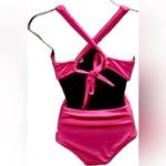 One Piece New Sexy Bright Pink  Swimsuit. Size: M Photo 2