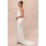 Lulus Stunning Vow White Beaded Sequin Maxi Dress Size L Size L Photo 10