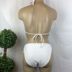 Victoria's Secret Victoria’s Secret White Triangle Slide Bikini Swim Suit Set M Photo 1