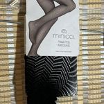 Minicci  Black Chevron Tights Size Medium New in Package Photo 1