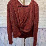 Aerie  Rust Colored Twist back sweater size small Photo 0