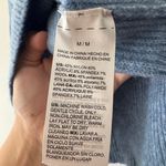 White House | Black Market Blue Sweater Wool Blend Wide 3/4 Sleeve Photo 5