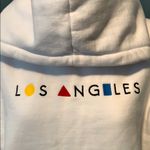 Brandy Melville John Galt White Los Angeles Destination Hoodie Small Photo 3