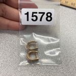 Sparkling Rose Gold Tone CZ Hoop Earrings Minimalist Modest Everyday Glam Photo 5