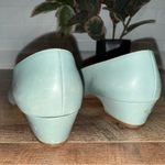 Salvatore Ferragamo Vintage Light Blue Heels with Bow Made in Italy Photo 6