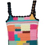 Tach Clothing Crochet Patchwork Mini Dress Handknitted Meryl Multi L Pink Size L Photo 2