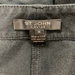 St. John  Caviar Jeans 14‎ Black Straight Leg Classic Workwear Minimalist Photo 8