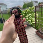 New Vera Bradley reversible paisley print belt with lucite tortoise shell buckle Brown Photo 1