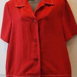 Sag Harbor  Red Top Women's  Size 14 Short Sleeves Casual Career T-shirt Photo 0