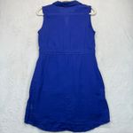 Theory  Mistina Dress Sleeveless Drawstring Waist Bright‎ Violet Size 4 READ Photo 10
