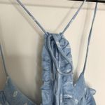 MISA Los Angeles Tassel Thale Maxi Dress Blue Womens Small Photo 9