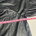 Who What Wear Imperfect pleather style black top front keyhole with button XL Photo 11