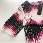 6th & Lane Geometric Print Pink Scuba Top Size 18 Photo 2