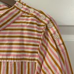 J.Crew Striped Shirt White Pink Brown Size 4 Photo 1