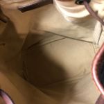 Ralph Lauren Tartan Plaid Large Leather Drawstring Bucket Shoulder Bag VINTAGE Photo 4