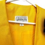 Fernando Pena Vintage Yellow Blazer Over Sized 1980s Size 6 Linen Photo 6
