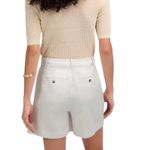 Madewell The Drapey Twill Pleated Shorts Womens Size 0 Off White Lyocell Linen Photo 2