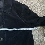 Relativity  Black Corduroy Button Down Jacket Cardigan Sweater Fall Large Photo 7