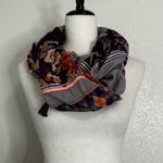 Ecote Urban Outfitters Boho Floral Tassel Infinity Circle Scarf Photo 2