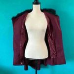 ⭐️ Marron jacket with faux fur neck lining Purple Photo 2