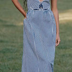 Anthropologie Celandine Hibiscus Cutwork Cotton Midi Dress Blue & White Size XS Photo 0