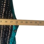 Ali Miles Women's Size 12 Large Aztec‎ Western Tribal V Neck Button Up Top Green Photo 5