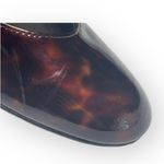 Stuart Weitzman new  ᪥ Nusimple Patent Demi Wedge Heel Loafer ᪥ Cognac Tortoise 7 Photo 9