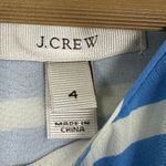 J.Crew Dress Womens 4 Blue Stripe 100% Silk Sleeveless Preppy Mini Coastal Photo 4