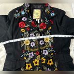 Paparazzi  Black Dress with Colorful Floral Embroidery Photo 10