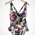 Kona Sol  Swim Women’s Twist Back One Piece Bathing Suit Size Large Photo 0