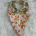 Maaji Deep V Vintage Age Safari Reversible Floral One Piece Swimsuit, S Photo 4