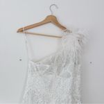 Mac Duggal Sheer Hand Embellished Tulle Overlay One Shoulder A Line 20389 Dress Photo 9