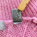 Amanda Smith Vintage Pink Mohair Sweater L Cozy Soft Girl Fuzzy Knit Cable Luxe Photo 4