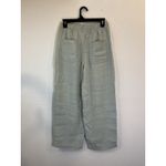 ZARA Womens Pull On High Rise Wide Leg Pants Small Light Green Photo 1