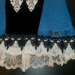 Taylor G. Dallas Texas Blue Denim Vest with Lace & Velvet Size XLarge Photo 11