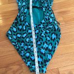 Diane Von Furstenberg DVF x Onia Teal Leopard One- Piece Swimsuit S Photo 8