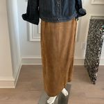 Kate Hill Tan Suede Maxi Skirt Photo 1