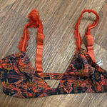 Intimately Free People Womens Bralette Bra XS Aztec Boho Brown Print Orange Photo 0