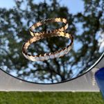 Rose Gold Hexagon Bracelet with Silver Accents Photo 4