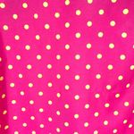 Hot Pink Polka Dot Blouse Sz Medium Photo 2