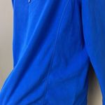 Lands' End Land’s End Royal Blue 1/4 Zip Long Sleeve Mock Neck Fleece Pullover-Lrg/P 14-16 Photo 6