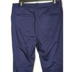 Lauren‎ Ralph Lauren Womens Navy Flat Front Slim Fit Chino Pants Size 10 Blue Photo 6