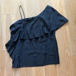 ZARA  Asymmetrical top black women’s size M Photo 4